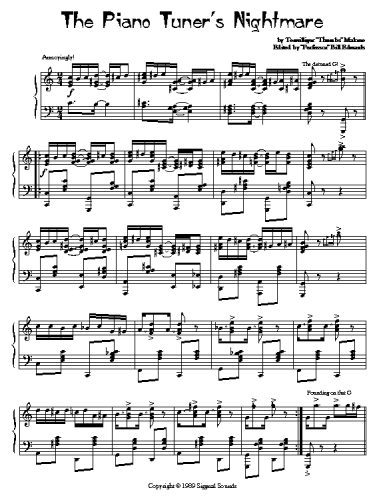 eerste pagina bladmuziek van de Nachtmerrie